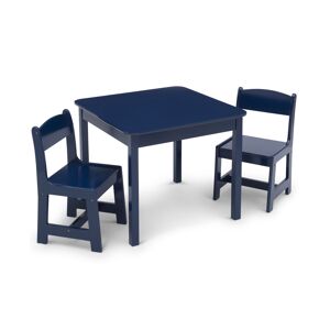 Delta Children Mysize Wood Table and Chairs Set, 3 Piece - Blue