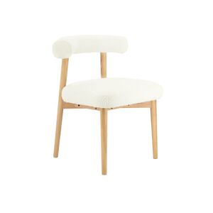 Tov Furniture 1 Piece Boucle Upholstered Side Chair - Cream