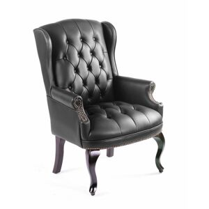 Boss Office Products Wingback Traditional Guest Chair - Black
