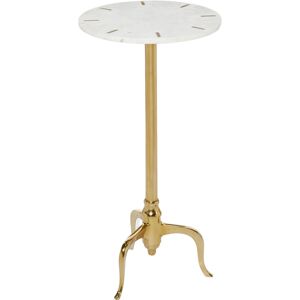 Rosemary Lane Contemporary Marble Accent Table - Gold-Tone