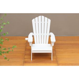 Simplie Fun Polystyrene Adirondack Chair - White - White