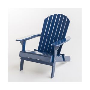 Noble House Hanlee Folding Adirondack Chair - Navy