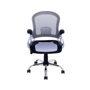 CorLiving Workspace Office Chair with Leatherette and Mesh - Gray