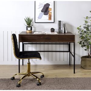 Acme Furniture Verster Writing Desk with Usb Charging Dock - Oak and Black Finish