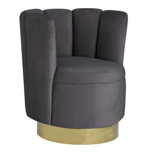 Best Master Furniture Ellis Upholstered Swivel Accent Chair - Gray