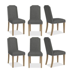 Furniture Hinsen 6pc Dining Chair Set - Slate