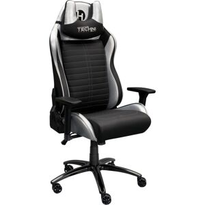 Simplie Fun Ergonomic Racing Style Gaming Chair - Silver - Silver