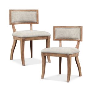 Furniture Dax Set of 2 Dining Chairs - Beige