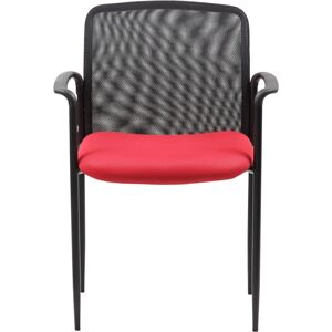 Boss Office Products Mesh Guest Chair - Red