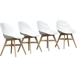 Amazonia 4 Piece Patio Dining Chair Set - Brown Over