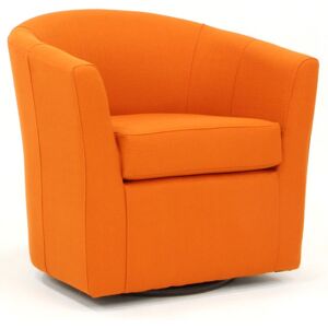 Foxhill Trading Windsor Swivel Club Chair - Pumpkin