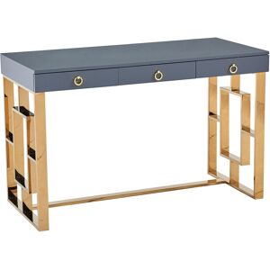 Best Master Furniture Brooks 3 Drawer Writing Desk - Gray