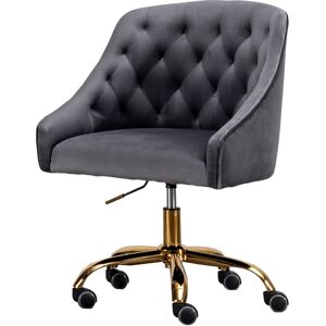 Best Master Furniture Swivel Task Chair with Base - Dark Gray