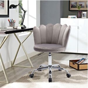 Simplie Fun Swivel Shell Chair for Living Room/Bedroom, Modern Leisure office Chair Gray - Grey