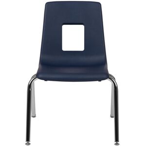 Emma+oliver 4-Pack Student Stack School Chair - 16-Inch - Navy