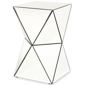 Noble House Kalin Mirrored Side Table - Clear
