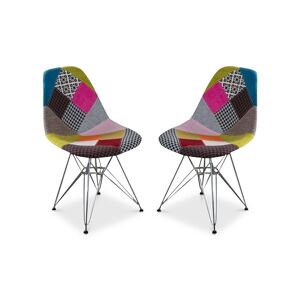 Noble House Muller Chair (Set Of 2) - Patchwork