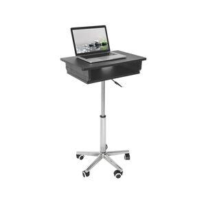 Rta Products Techni Mobili Folding Table Laptop Cart - Grey