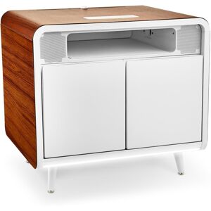 Sobro Smart Storage Side Table with Cooling Drawer - White/Wood