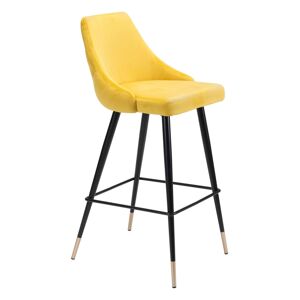 Zuo Piccolo Bar Chair - Yellow