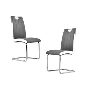 Best Master Furniture Bono Upholstered Modern Side Chairs, Set of 2 - Gray