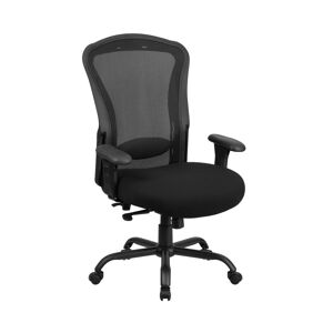Emma+oliver 24/7 Intensive Use Big & Tall 400 Lb. Rated Mesh Multifunction Swivel Ergonomic Office Chair With Synchro-Tilt - Black