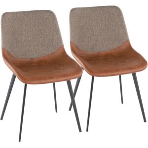 Lumisource Outlaw Dining Chairs, Set of 2 - Brown