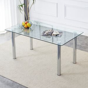 Simplie Fun Glass Dining Table, 63