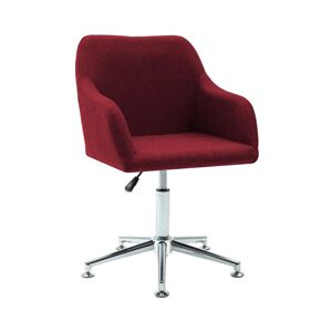 vidaXL Swivel Office Chair Fabric - Red