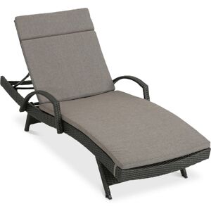 Noble House Baja Outdoor Chaise Lounge - Grey