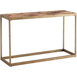 Southern Enterprises Courtland Reclaimed Wood Patchwork Console Table - Brown