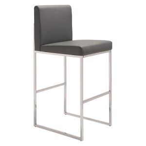 Zuo Genoa Barstool - Gray