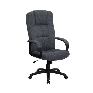 Emma+oliver High Back Fabric Executive Swivel Office Chair With Arms - Gray