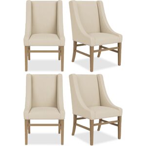 Furniture Eryk 4pc Host Chair Set - Ivory