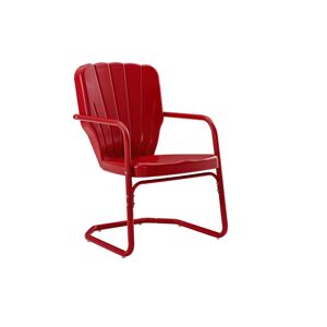Crosley Ridgeland Metal Chair Set Of 2 - Red