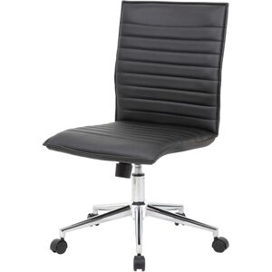 Boss Office Products Armless Hospitality Chair - Black