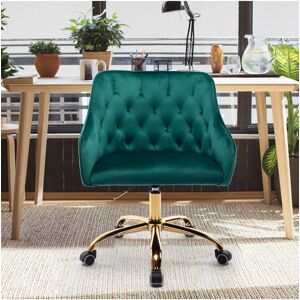 Simplie Fun Swivel Shell Chair for Living Room/Bedroom, Modern Leisure office Chair - Green