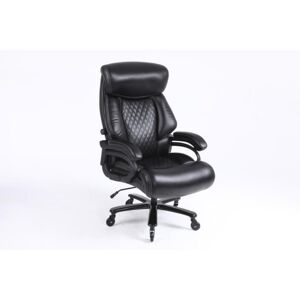 Simplie Fun Office Chair.Heavy and tall adjustable executive Big and Tall Office Chair - Black