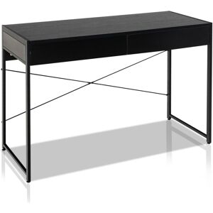 Costway Computer Desk Metal Frame Study Table Home Office Workstation - Black