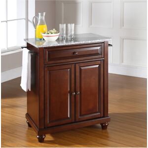 Crosley Cambridge Solid Granite Top Portable Kitchen Island - Cherry