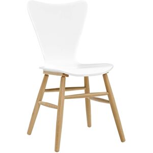 Modway Cascade Wood Dining Chair - White