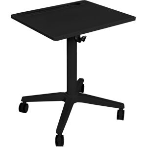 Seville Classics airLIFT Xl Sit-Stand Adjustable Mobile Student Classroom Desk - Black