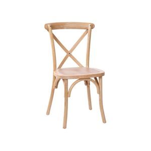 Merrick Lane Bardstown X-Back Bistro Style Wooden High Back Dining Chair - Driftwood