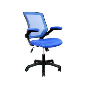 Simplie Fun Mesh Task Office Chair with Flip Up Arms, Blue - Blue