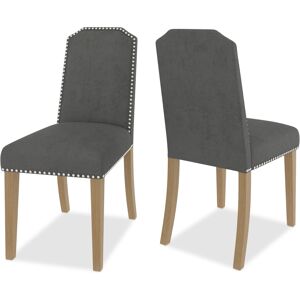 Furniture Hinsen 2pc Dining Chair Set - Slate