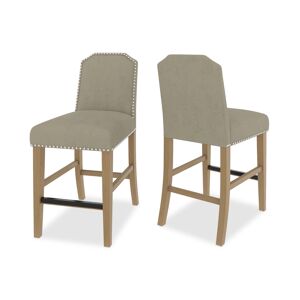 Furniture Hinsen 2pc Counter Height Chair Set - Sand