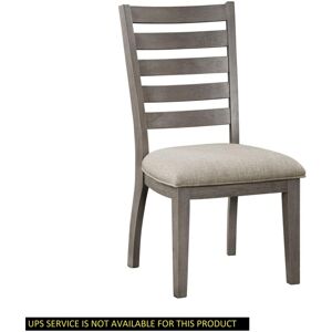 Simplie Fun Traditional Gray Finish Side Chairs Set - 2 Piece - Grey