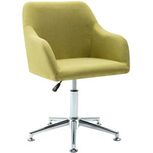 vidaXL Swivel Office Chair Fabric - Green