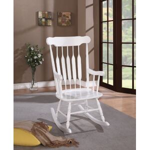 Blush & Brass Caroline Traditional Rocking Chair - White