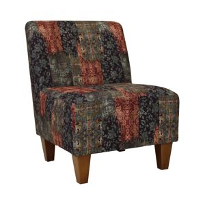 Foxhill Trading Amanda Armless Slipper Chair - Red